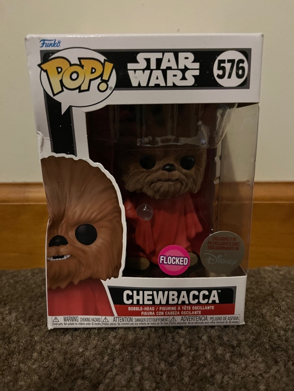 Funko Pop! Star Wars Chewbacca Flocked - Brown & Red
